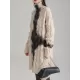Contrast Color Long Sleeves Loose High Neck Sweater Dresses Mini Dresses Contrast Color Long Sleeves Loose High Neck Sweater Dresses Mini Dresses