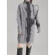 Contrast Color Long Sleeves Loose High Neck Sweater Dresses Mini Dresses Contrast Color Long Sleeves Loose High Neck Sweater Dresses Mini Dresses