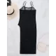 Solid Color See-Through Spaghetti-Neck Cover-Ups Solid Color See-Through Spaghetti-Neck Cover-Ups