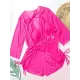 Three Pieces Set Loose Solid Color Padded Halter-Neck Bikini Swimsuit &Cover-Ups Rompers Swimwear Three Pieces Set Loose Solid Color Padded Halter-Neck Bikini Swimsuit &Cover-Ups Rompers Swimwear