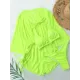 Three Pieces Set Loose Solid Color Padded Halter-Neck Bikini Swimsuit &Cover-Ups Rompers Swimwear Three Pieces Set Loose Solid Color Padded Halter-Neck Bikini Swimsuit &Cover-Ups Rompers Swimwear