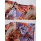 Floral Chiffon Half Sleeve Loose Long Cardigan Cover-Up Swimwear Floral Chiffon Half Sleeve Loose Long Cardigan Cover-Up Swimwear