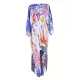 Half Sleeve Loose Floral Cardigan Vacation Beach Cover-Up Swimwear Half Sleeve Loose Floral Cardigan Vacation Beach Cover-Up Swimwear