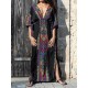 Ethnic Printed Flared Sleeves Cover-Ups Tops Ethnic Printed Flared Sleeves Cover-Ups Tops