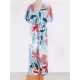Short Sleeve V-Neck Midi Dress Cover-Up Swimwear Short Sleeve V-Neck Midi Dress Cover-Up Swimwear