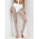 See-Through Gauze Split-Joint Beach Trousers See-Through Gauze Split-Joint Beach Trousers