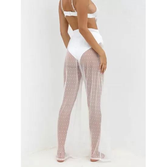See-Through Gauze Split-Joint Beach Trousers See-Through Gauze Split-Joint Beach Trousers