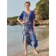 Off-The-Shoulder Floral Bandage V-Back Split-Side Cover-Up Swimwear Off-The-Shoulder Floral Bandage V-Back Split-Side Cover-Up Swimwear