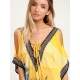 Off-The-Shoulder Floral Bandage V-Back Split-Side Cover-Up Swimwear Off-The-Shoulder Floral Bandage V-Back Split-Side Cover-Up Swimwear