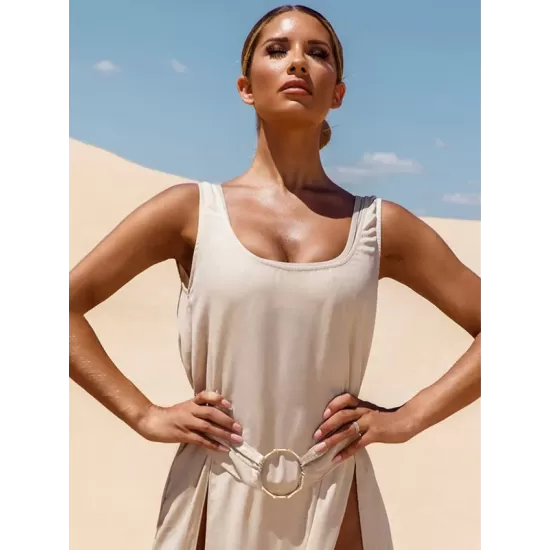 Sexy Backless Split-Front Cover-Ups Swimwear Sexy Backless Split-Front Cover-Ups Swimwear