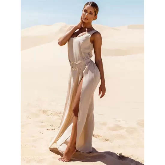 Sexy Backless Split-Front Cover-Ups Swimwear Sexy Backless Split-Front Cover-Ups Swimwear