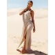 Sexy Backless Split-Front Cover-Ups Swimwear Sexy Backless Split-Front Cover-Ups Swimwear