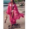 Loose Chiffon Polka-Dot Cardigan Maxi Dress