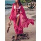 Loose Chiffon Polka-Dot Cardigan Maxi Dress Loose Chiffon Polka-Dot Cardigan Maxi Dress