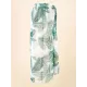Leopard Split Side Cover-Ups Swimwear Leopard Split Side Cover-Ups Swimwear