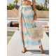 Leopard Split Side Cover-Ups Swimwear Leopard Split Side Cover-Ups Swimwear
