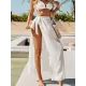 Leopard Split Side Cover-Ups Swimwear Leopard Split Side Cover-Ups Swimwear