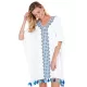 Printed Batwing Sleeves Tasseled Cover-up Printed Batwing Sleeves Tasseled Cover-up