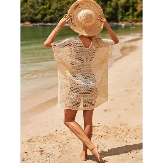 Loose Bandage Hollow Split-Side Cover Up Loose Bandage Hollow Split-Side Cover Up