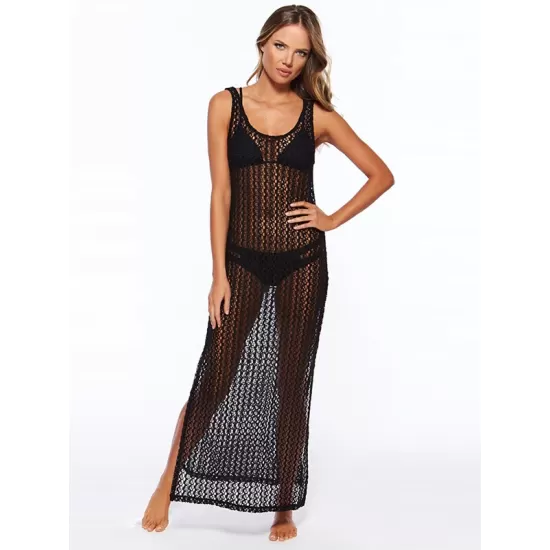 Sexy Sleeveless Hollow Swimwear Cover-Ups Sexy Sleeveless Hollow Swimwear Cover-Ups