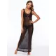 Sexy Sleeveless Hollow Swimwear Cover-Ups Sexy Sleeveless Hollow Swimwear Cover-Ups