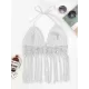 Halterneck V-Neck Cover-Ups Top Halterneck V-Neck Cover-Ups Top