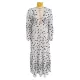 Flared Sleeves High-Low Bandage See-Through Solid Color Deep V-Neck Cover-Ups Swimwear Flared Sleeves High-Low Bandage See-Through Solid Color Deep V-Neck Cover-Ups Swimwear