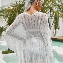 Shawl Long Sleeves Cover-Ups Swimsuit