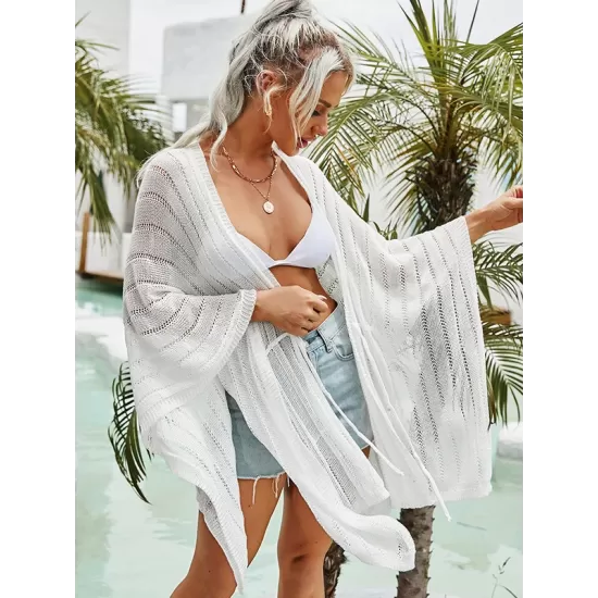 Shawl Long Sleeves Cover-Ups Swimsuit Shawl Long Sleeves Cover-Ups Swimsuit