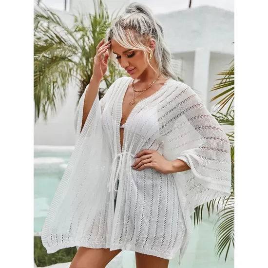 Shawl Long Sleeves Cover-Ups Swimsuit Shawl Long Sleeves Cover-Ups Swimsuit