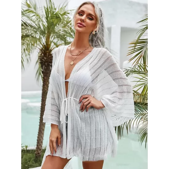 Shawl Long Sleeves Cover-Ups Swimsuit Shawl Long Sleeves Cover-Ups Swimsuit
