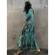 Bohemia Oversized Striped Printed Batwing Sleeves Cover-Up Bohemia Oversized Striped Printed Batwing Sleeves Cover-Up