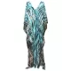 Bohemia Oversized Striped Printed Batwing Sleeves Cover-Up Bohemia Oversized Striped Printed Batwing Sleeves Cover-Up