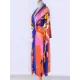 Floral-Print Long Sleeved Tunicshang Cover-Ups Tops Floral-Print Long Sleeved Tunicshang Cover-Ups Tops