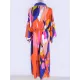 Floral-Print Long Sleeved Tunicshang Cover-Ups Tops Floral-Print Long Sleeved Tunicshang Cover-Ups Tops