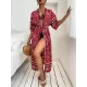 Loose Short Sleeve Floral Print Cardigan Cover-Up Swimwear Loose Short Sleeve Floral Print Cardigan Cover-Up Swimwear