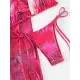 Halterneck Triangle Three Pieces Bikini Set Halterneck Triangle Three Pieces Bikini Set