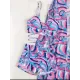 Halterneck Abstract Print Three Pieces Bikini Set Halterneck Abstract Print Three Pieces Bikini Set