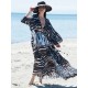 Long Sleeves Floral Printed Chiffon Cardigan Cover-Up Swimwear Long Sleeves Floral Printed Chiffon Cardigan Cover-Up Swimwear