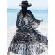 Long Sleeves Floral Printed Chiffon Cardigan Cover-Up Swimwear Long Sleeves Floral Printed Chiffon Cardigan Cover-Up Swimwear