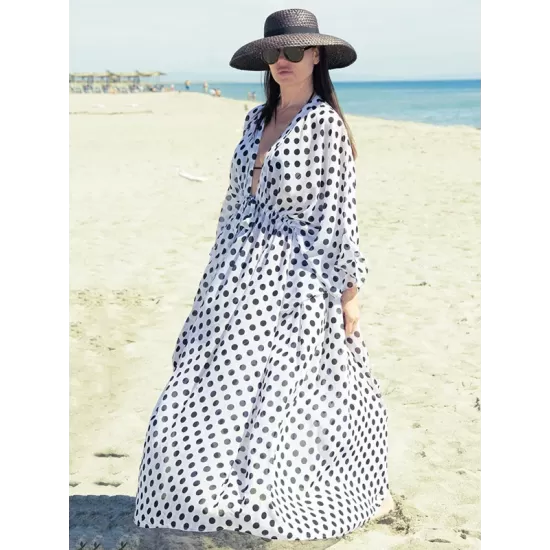 Long Sleeves Floral Printed Chiffon Cardigan Cover-Up Swimwear Long Sleeves Floral Printed Chiffon Cardigan Cover-Up Swimwear