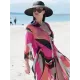 Long Sleeves Floral Printed Chiffon Cardigan Cover-Up Swimwear Long Sleeves Floral Printed Chiffon Cardigan Cover-Up Swimwear