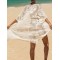Ragged Embellished See-Through Vacation Cover-Ups