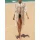 Ragged Embellished See-Through Vacation Cover-Ups Ragged Embellished See-Through Vacation Cover-Ups