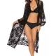 Ragged Embellished See-Through Vacation Cover-Ups Ragged Embellished See-Through Vacation Cover-Ups