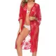 Ragged Embellished See-Through Vacation Cover-Ups Ragged Embellished See-Through Vacation Cover-Ups