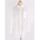 See-Through Lace Split-Joint Long Sleeved Shirt Cover-Ups Tops See-Through Lace Split-Joint Long Sleeved Shirt Cover-Ups Tops