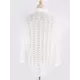See-Through Lace Split-Joint Long Sleeved Shirt Cover-Ups Tops See-Through Lace Split-Joint Long Sleeved Shirt Cover-Ups Tops