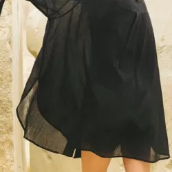 Gauze See-Through Long Sleeves Cover-Ups Tops