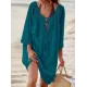 New Style Cotton Large Size Loose Cover-Ups Swimsuit New Style Cotton Large Size Loose Cover-Ups Swimsuit